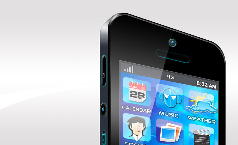 Multimedia App Development Agency 3D Phone